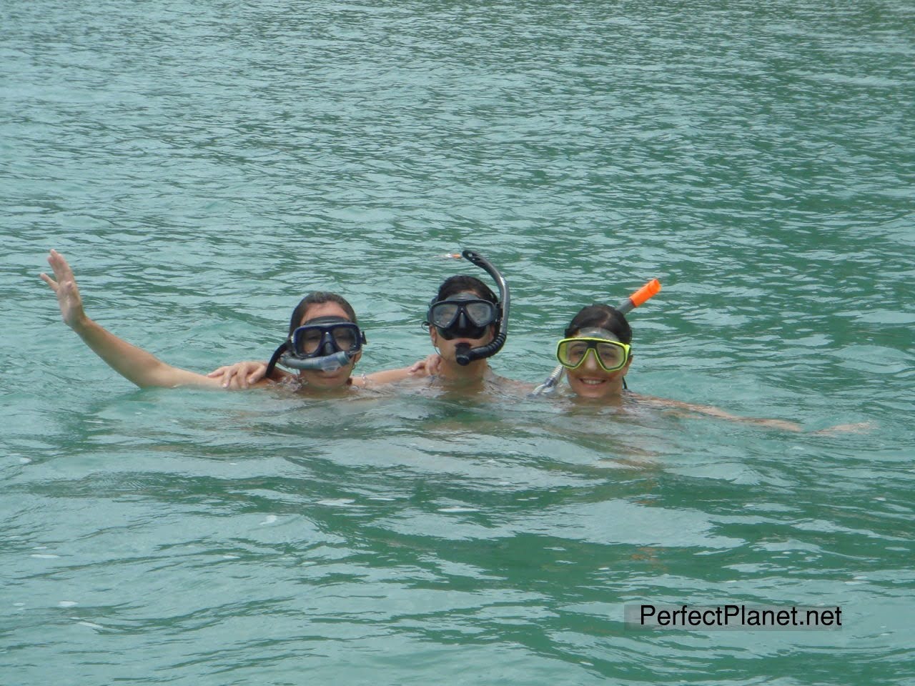 Haciendo snorkel