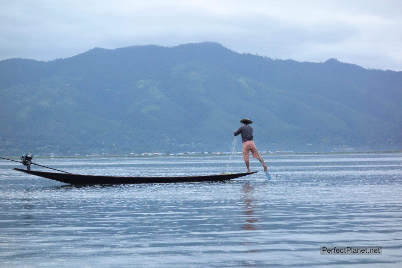 Pescador en Lago Inle