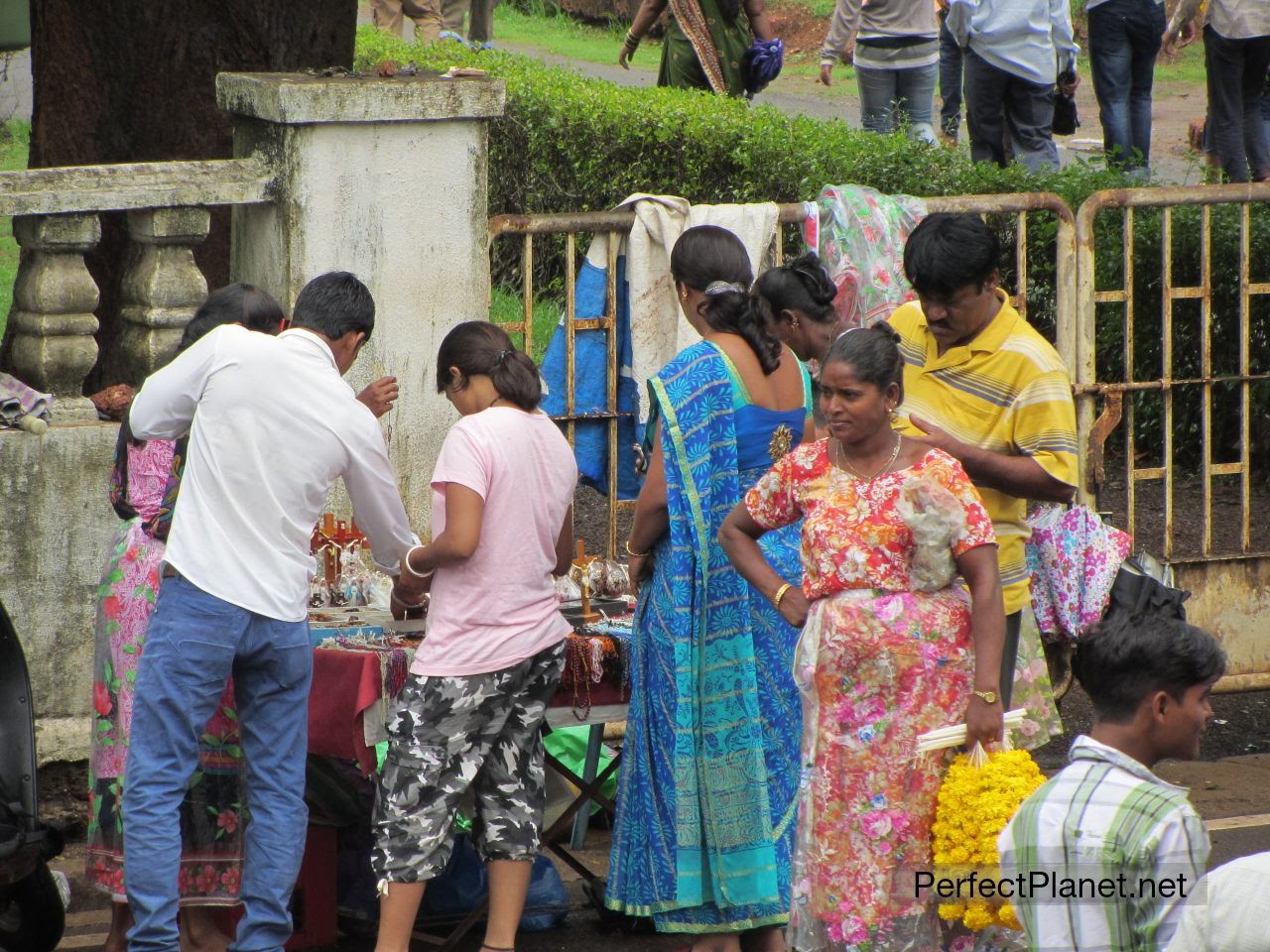 Vendedores en Old Goa