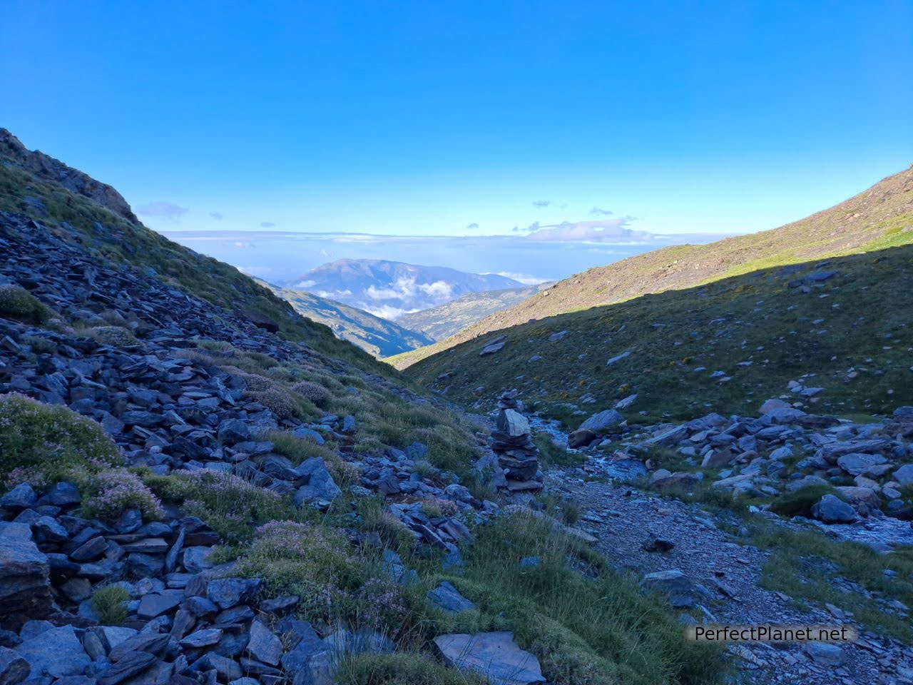 Subida por el río Mulhacén