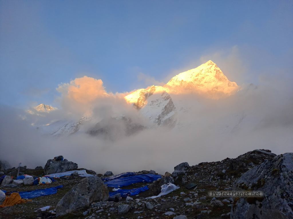 Sunset at Gorakshep