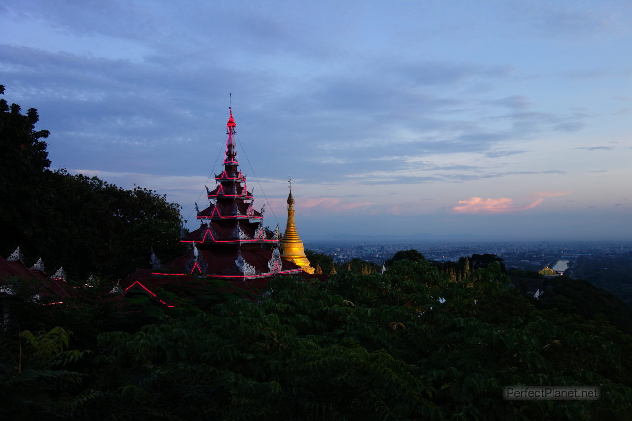 Sunset at Mandalay Hill