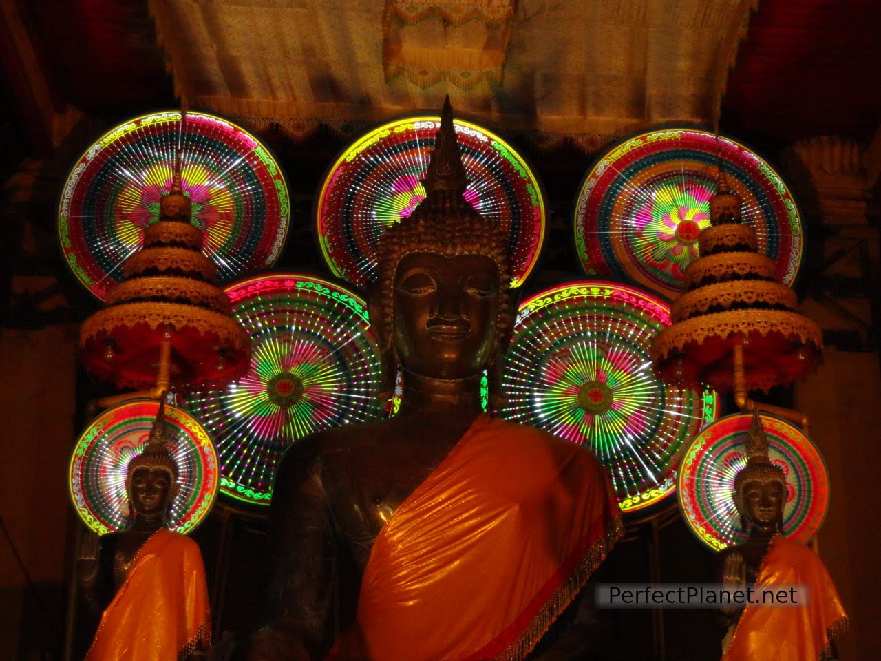 Interior of a Temple in Vientiane