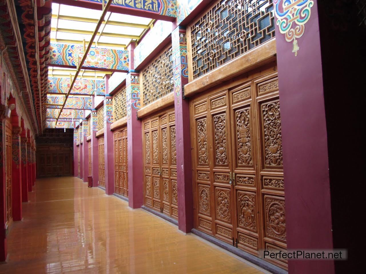 Interior Tibetan Monastery of Ganden Sumtseling