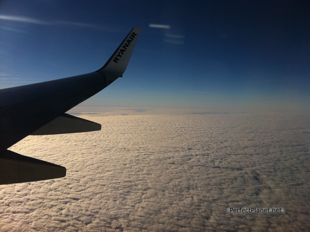 Vistas desde el avión