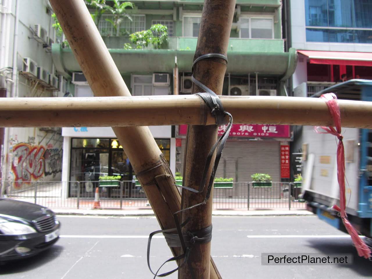 Bamboo scaffolding