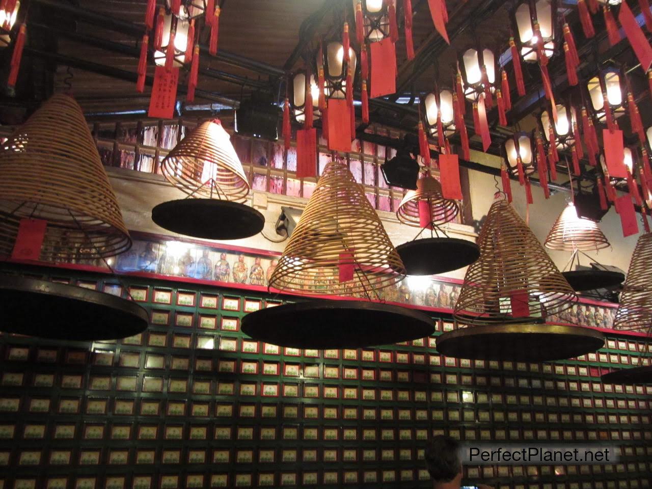 Interior of the Man Mo Temple