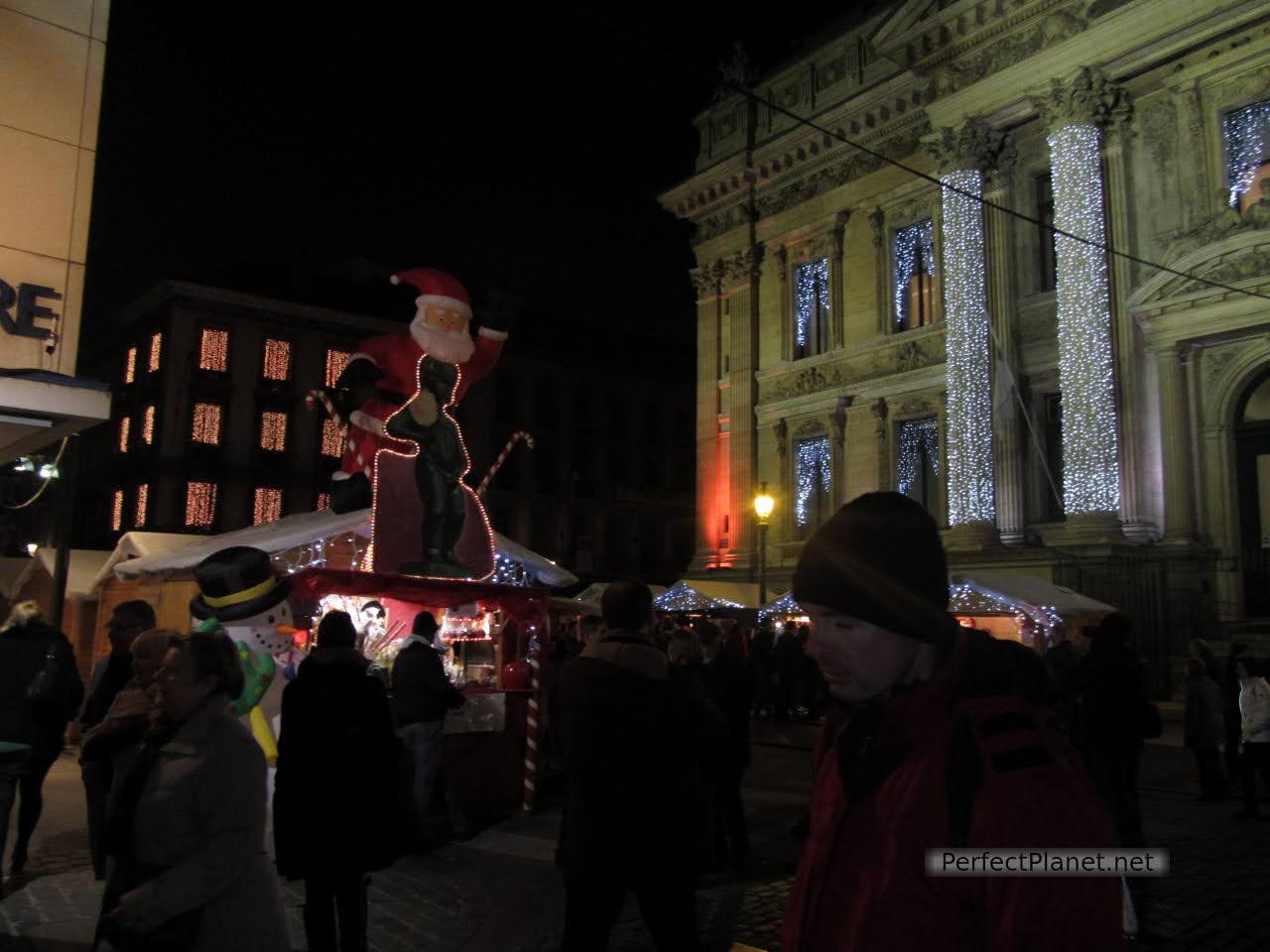 Christmas Market next Stock Exchange Building