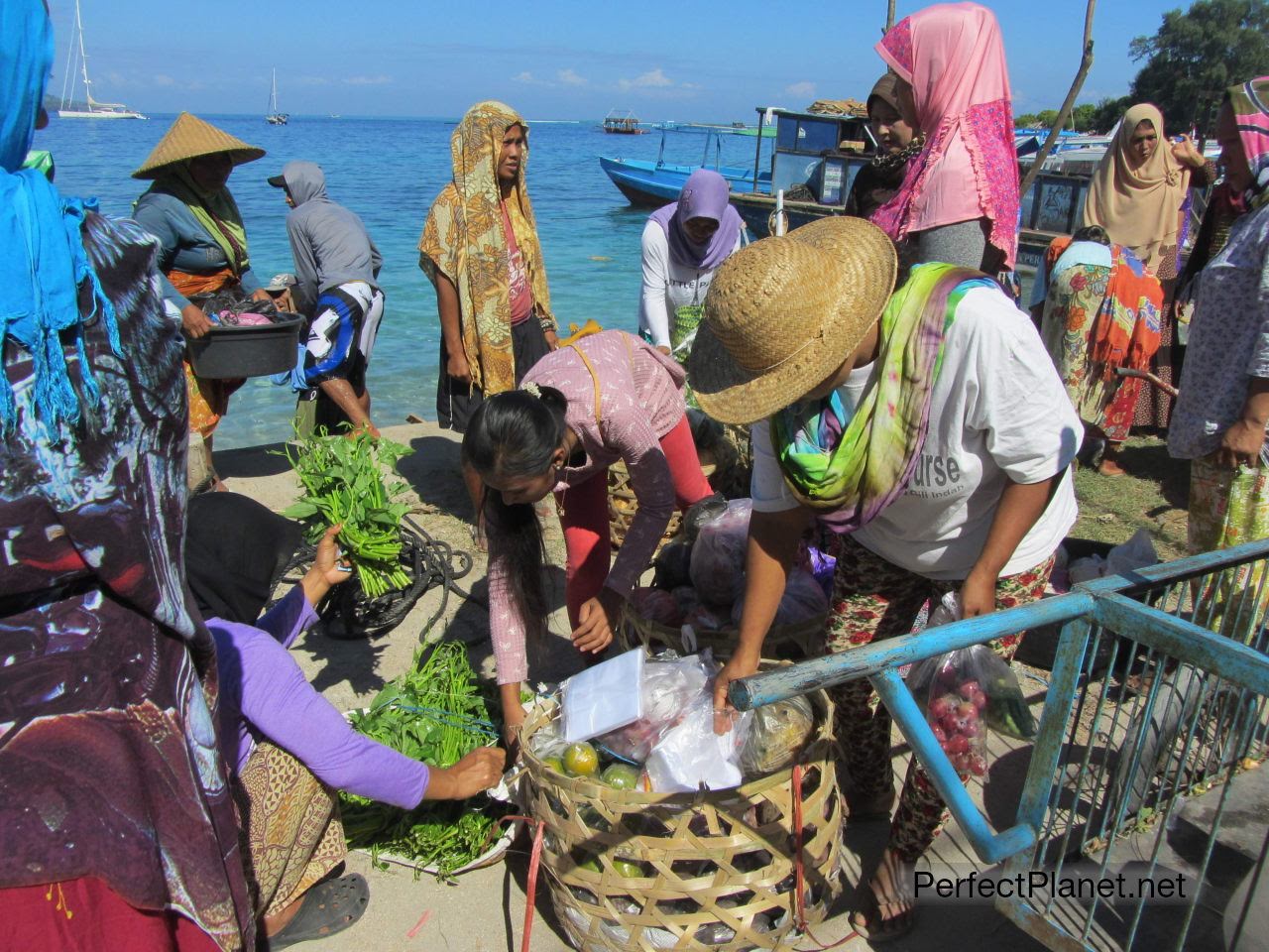 Women in the dock Gili Air