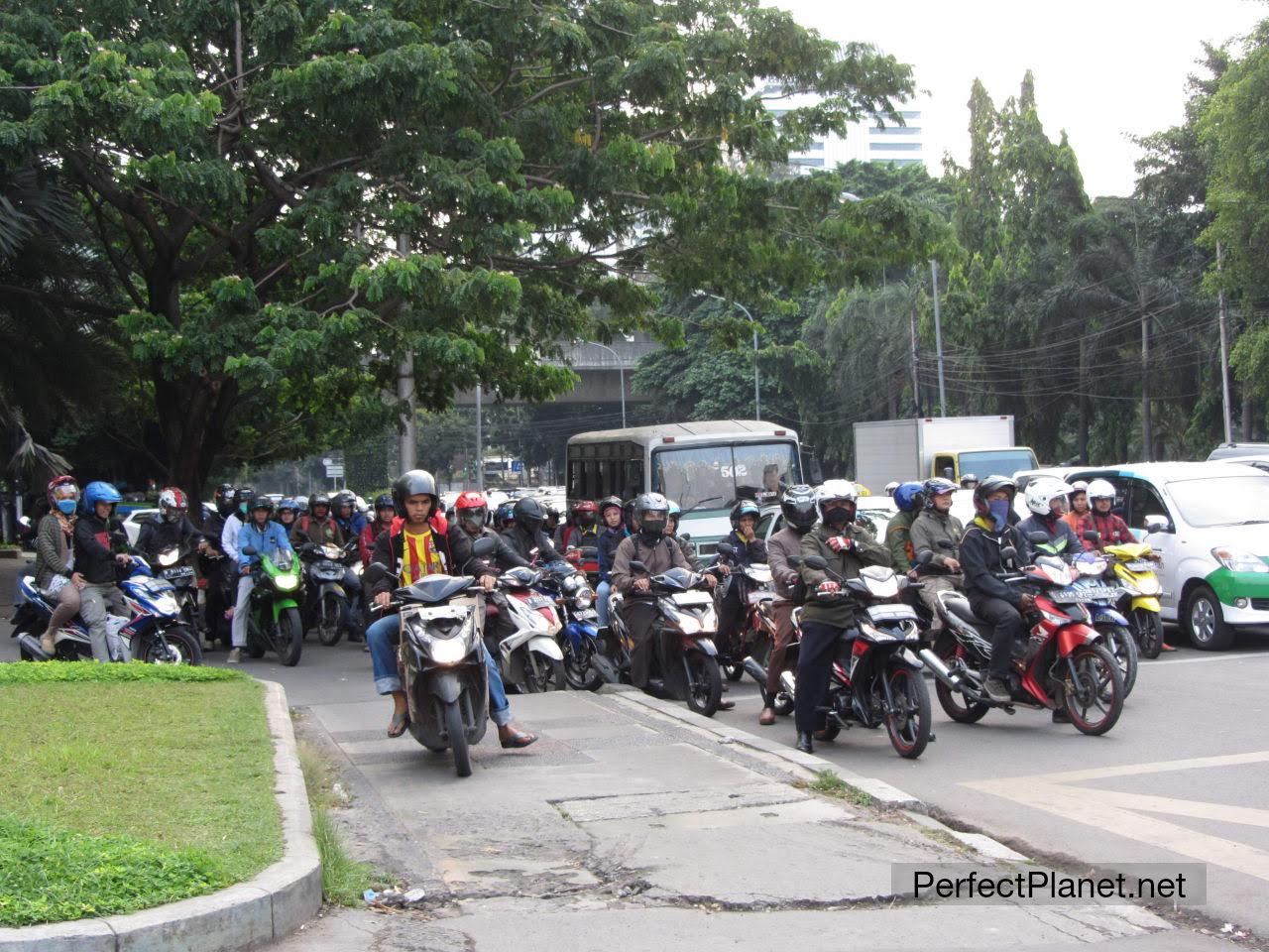 Tráfico en Yakarta