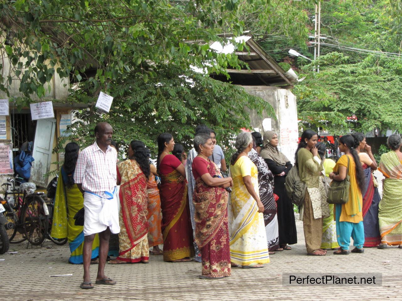 People in Fort Kochi