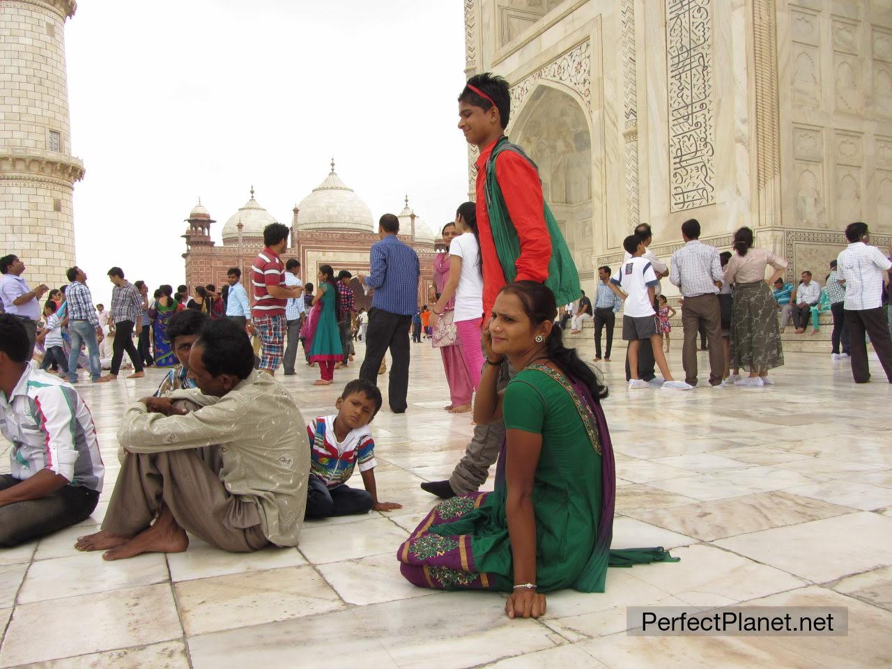 Parte posterior del Taj Mahal