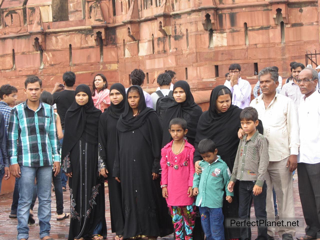 Family photo in Red Fort