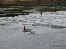 Pescando en Khajuraho