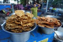 Street food U-Bein Bridge in Amarapura